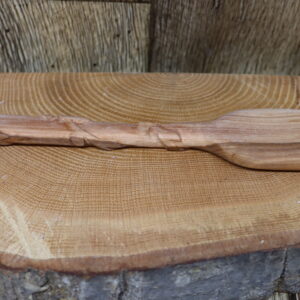 Apple wood hand carved detailed kitchen spatula