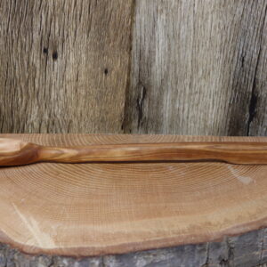 Cherry wood long kitchen spoon hand carved