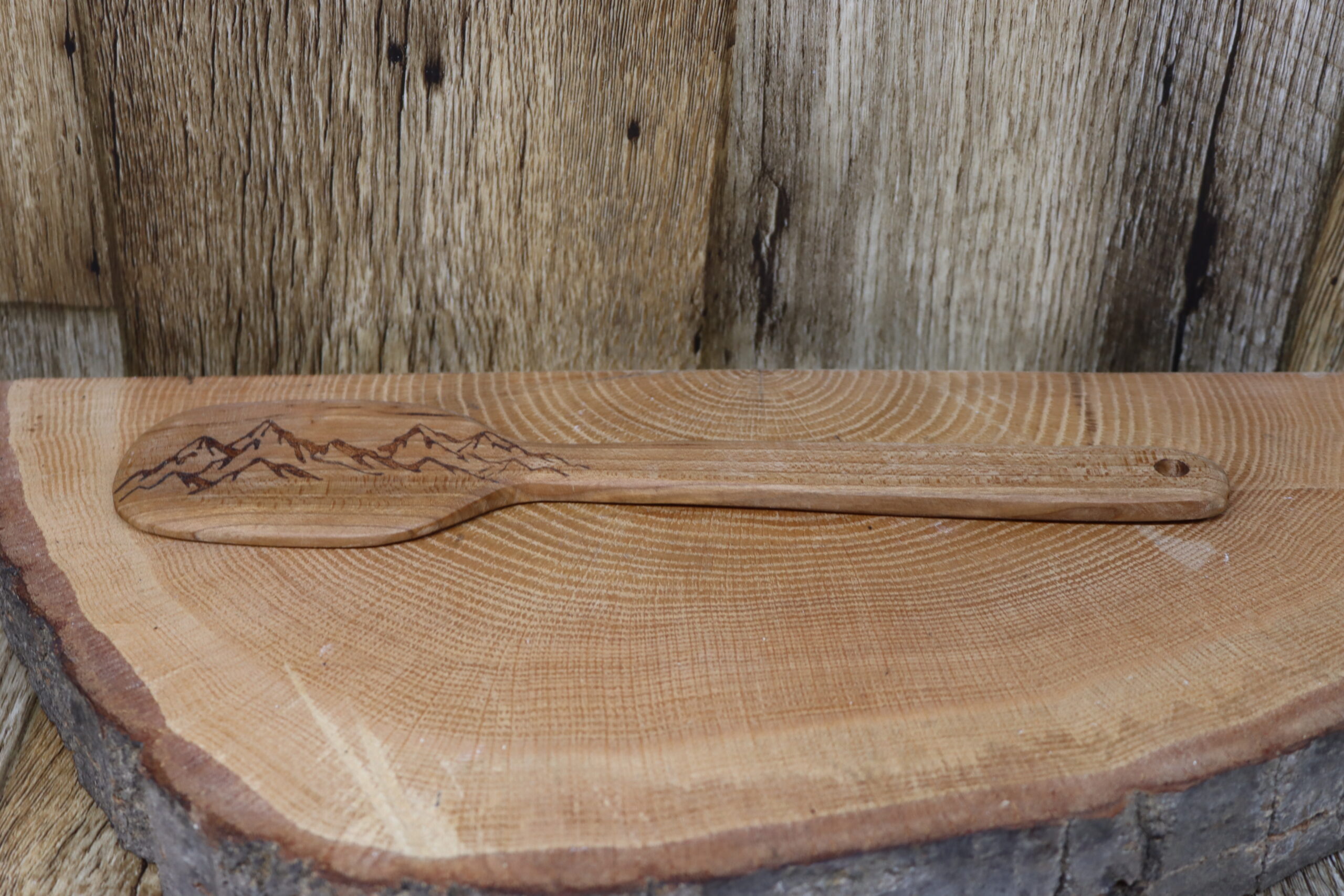 Cherry wood Spatula with detail