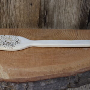 Aspen wood with hand burned graphic