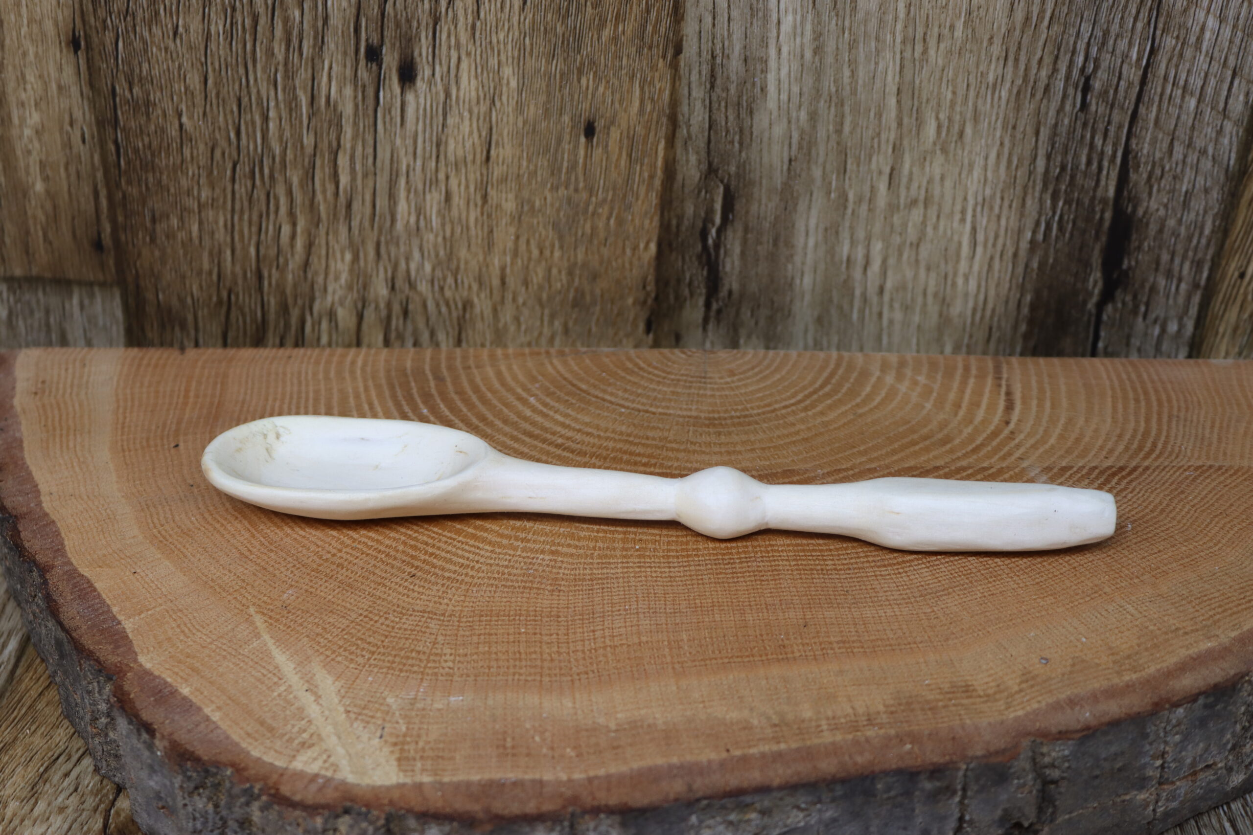 Basswood hand carved small spoon