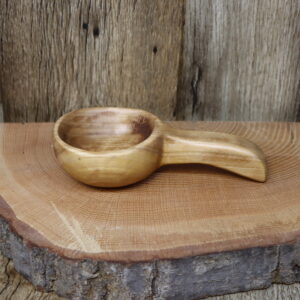 Cherrywood cup hand carved