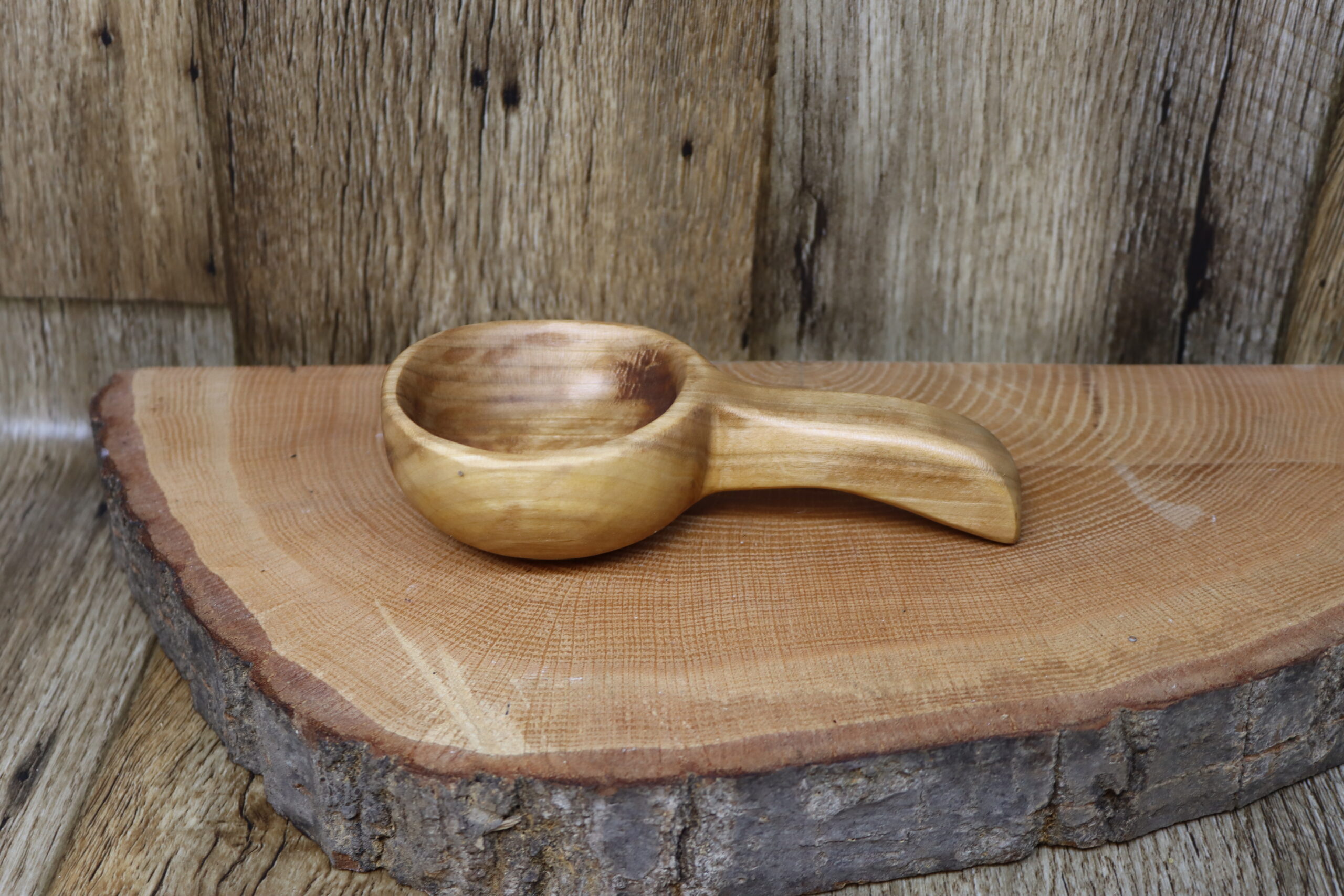 Cherrywood cup hand carved