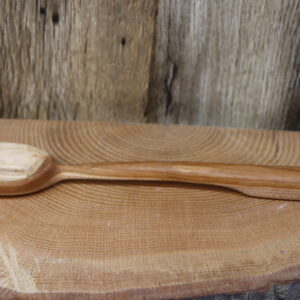 Cherry wood strainer spoon