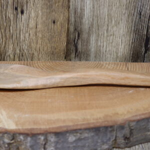 White oak curved head spatula