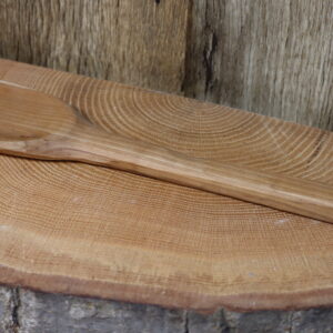 Cherry wood slightly round spatula