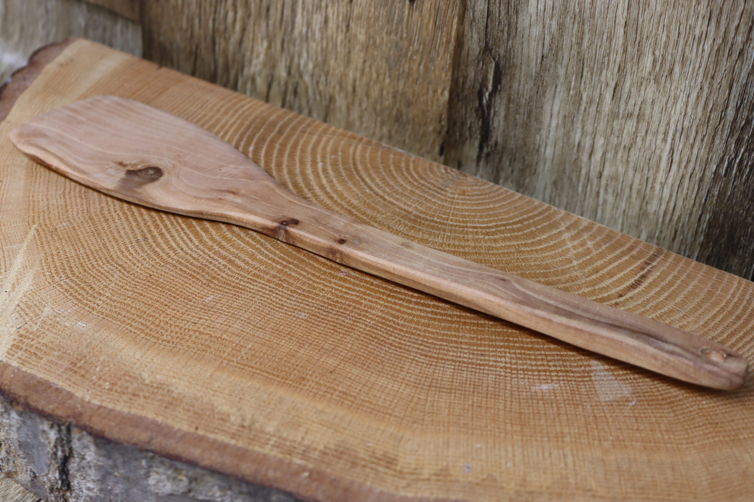 Apple wood spatula