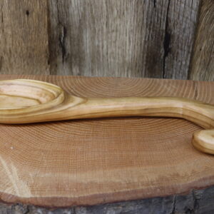 Cherry wood spoon w/ oven door hook